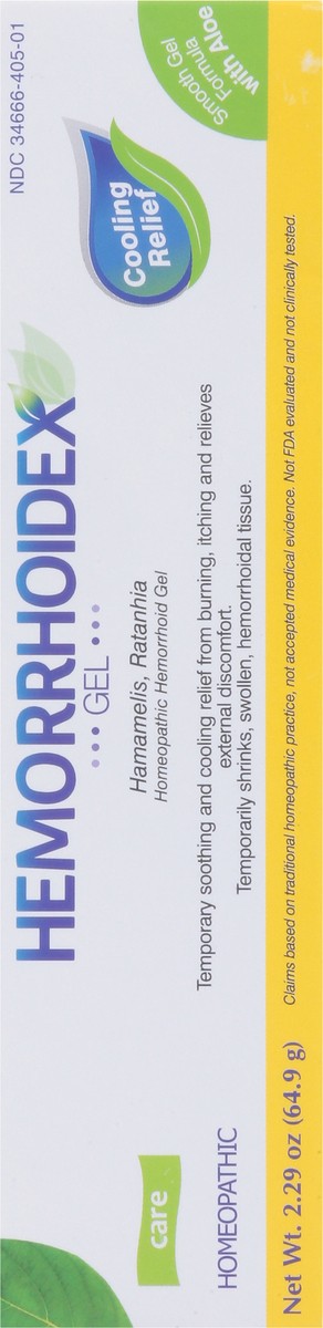 slide 7 of 9, Hemorrhoidex Homeopathic Hemorrhoid Gel 2.29 oz, 2.29 oz