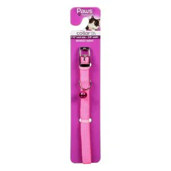 Paws Happy Life 7-10" Neck Size, 3/8" Width Stretch Nylon Collar For Cats, 1 ea