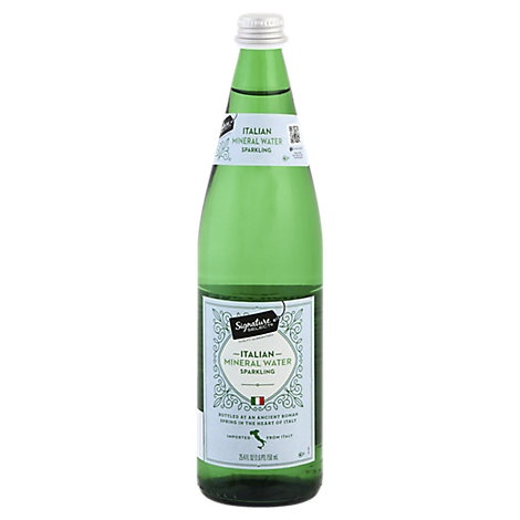 slide 1 of 1, Signature Select Mineral Water Sparkling Italian - 25.4 fl oz, 25.4 fl oz