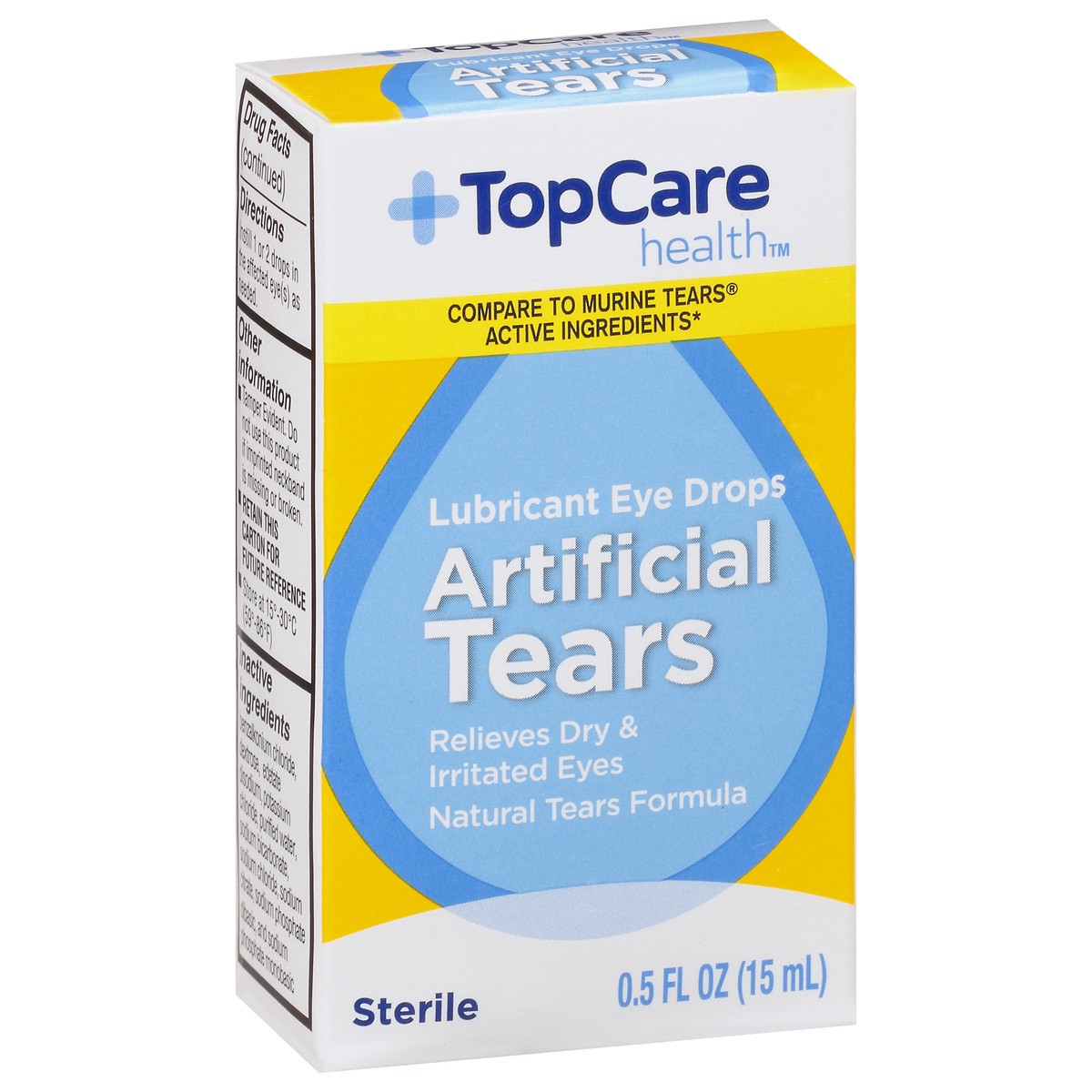 slide 2 of 9, Topcare Artifical Tears, 0.5 oz