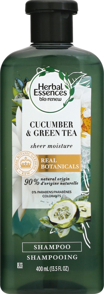 slide 9 of 12, Herbal Essences Bio Renew Sheer Moisture Cucumber & Green Tea Shampoo 13.5 oz, 13.5 oz