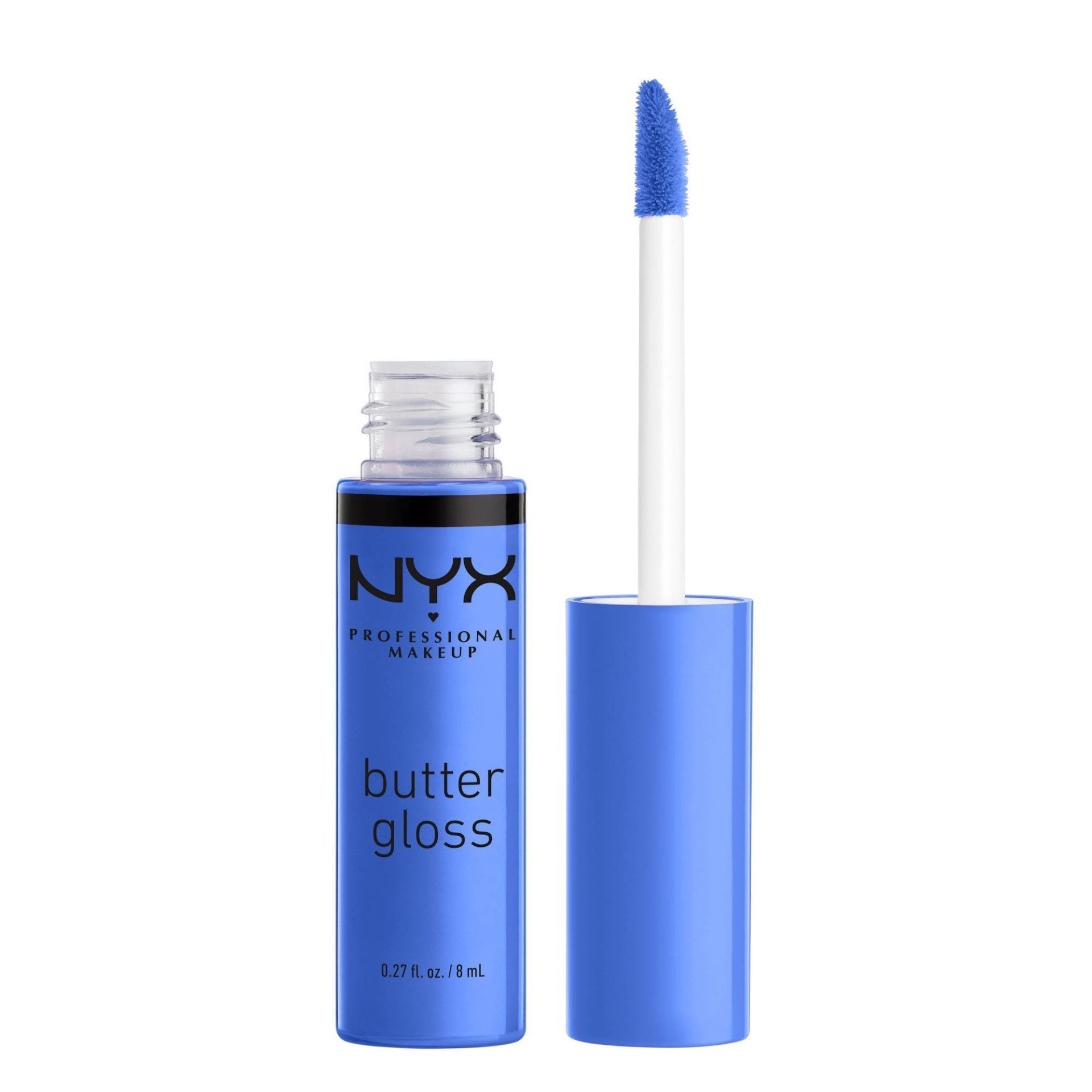 slide 1 of 8, NYX Professional Makeup Butter Lip Gloss - 44 Blueberry Tart - 0.27 fl oz, 0.32 oz