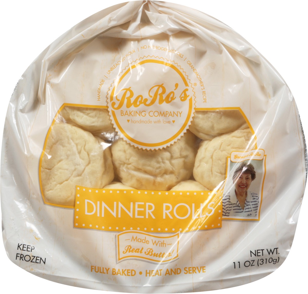 slide 11 of 14, RoRo's Baking Company Dinner Rolls 1 11 oz, 11 oz