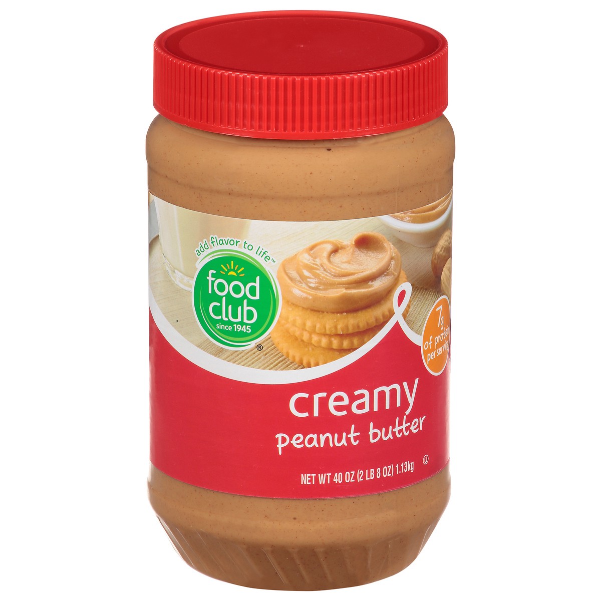 slide 6 of 11, Food Club Creamy Peanut Butter, 40 oz