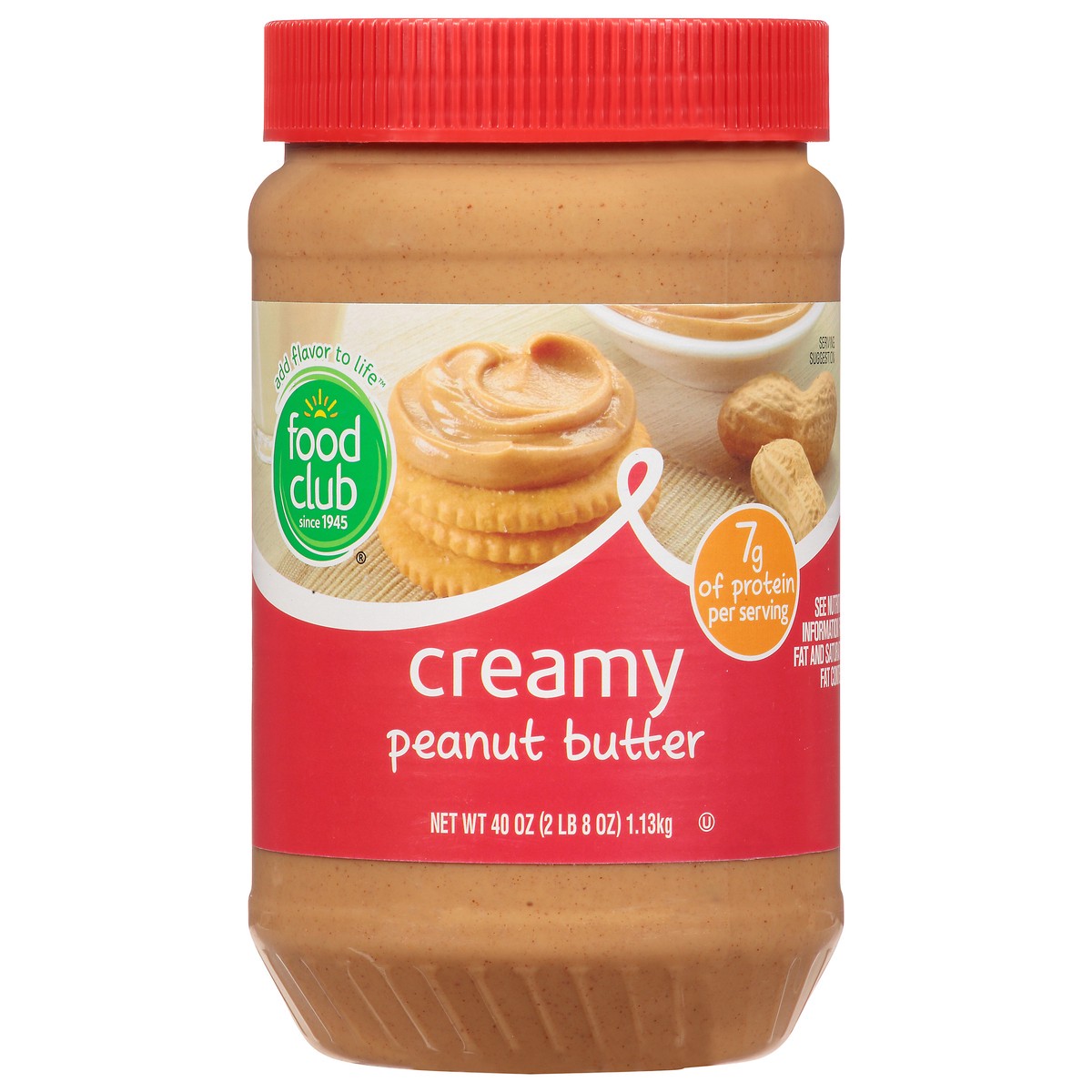 slide 4 of 11, Food Club Creamy Peanut Butter, 40 oz