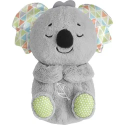 Fisher-Price Soothe 'N Snuggle Koala, Musical Plush Baby Toy With Realistic Breathing Motion