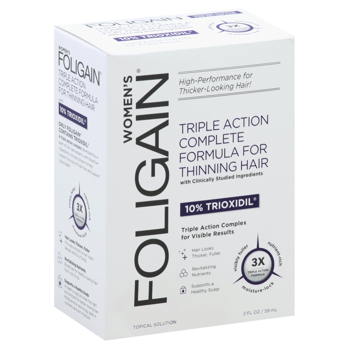 slide 4 of 5, Foligain Women Triple Action Complete Formula, 2 oz