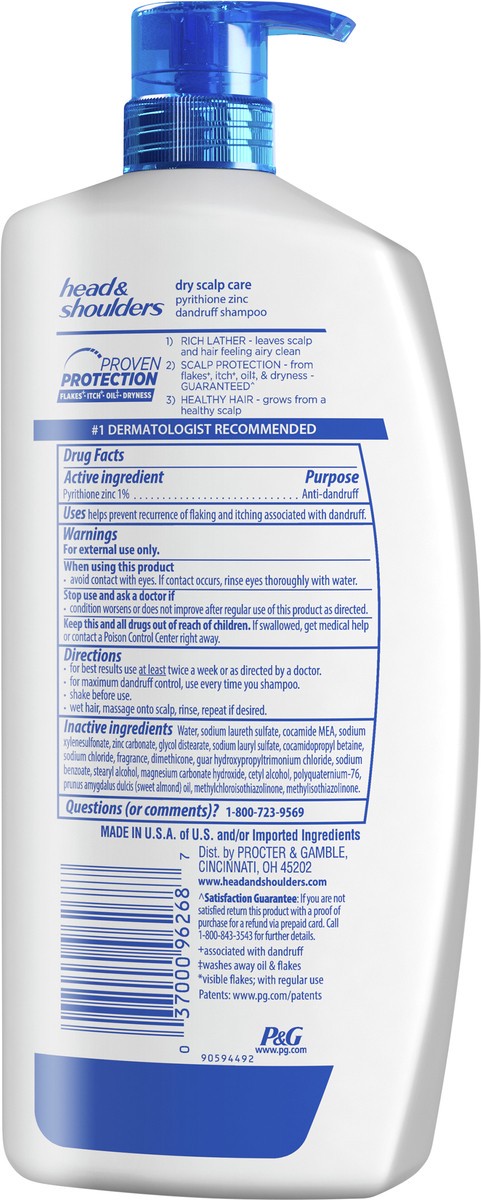 slide 2 of 3, Head & Shoulders Dry Scalp Care Daily-Use Anti-Dandruff Paraben Free Shampoo, 32.1 fl oz, 32.10 fl oz