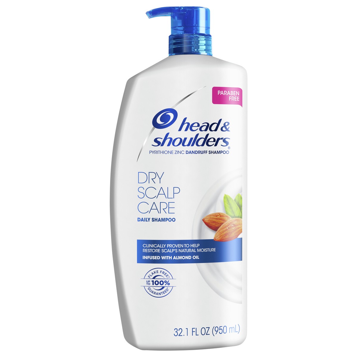 slide 1 of 3, Head & Shoulders Dry Scalp Care Daily-Use Anti-Dandruff Paraben Free Shampoo, 32.1 fl oz, 32.10 fl oz