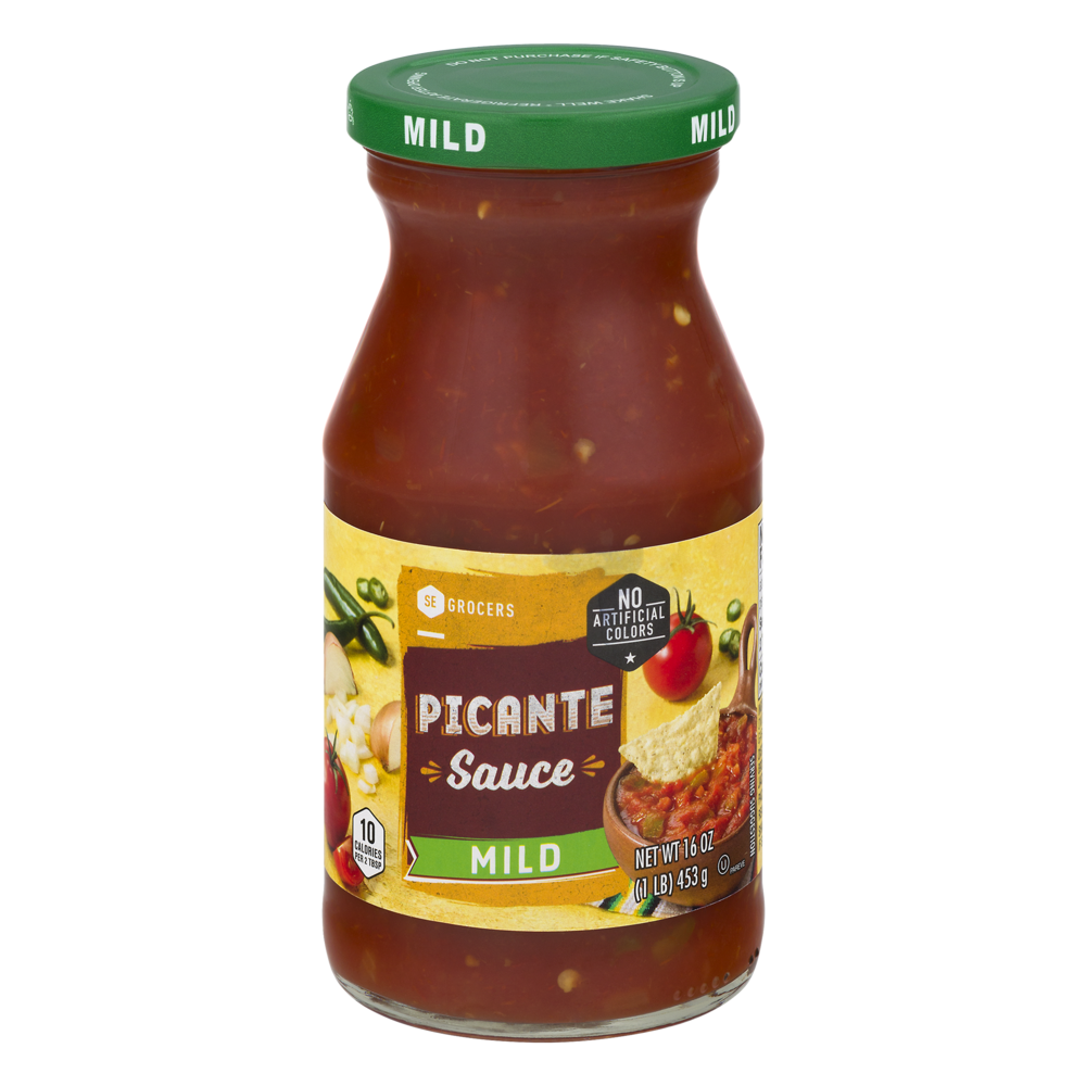 slide 1 of 1, SE Grocers Mild Picante Salsa, 16 oz