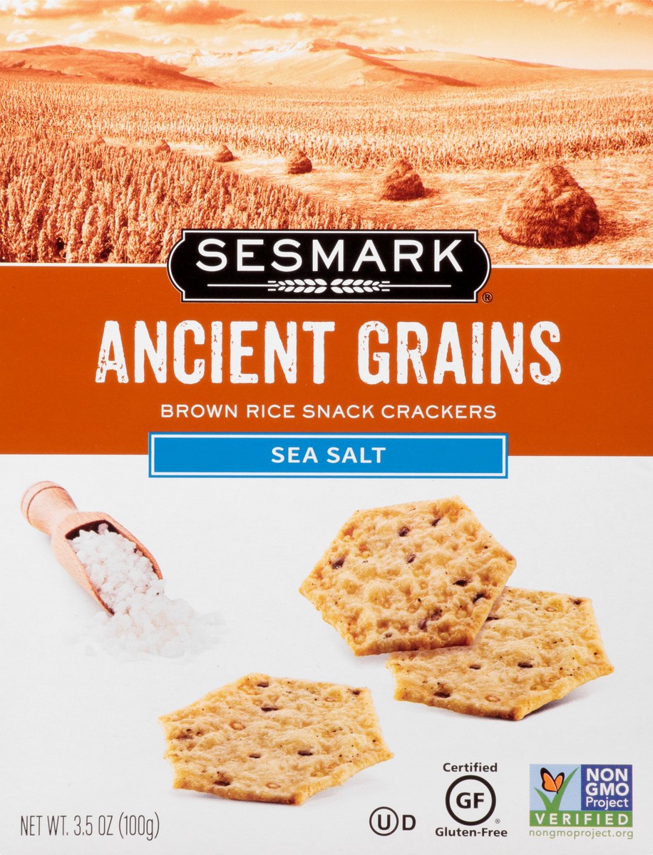 slide 5 of 11, Sesmark Ancient Grains Sea Salt Rice Crackers 3.5 oz, 3.5 oz