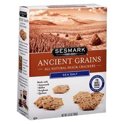 Sesmark Ancient Grains Sea Salt Rice Crackers 3.5 oz