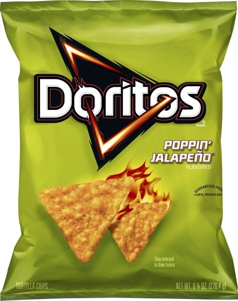 slide 1 of 4, Doritos Poppin Jalapeno Tortilla Chips, 9.75 oz