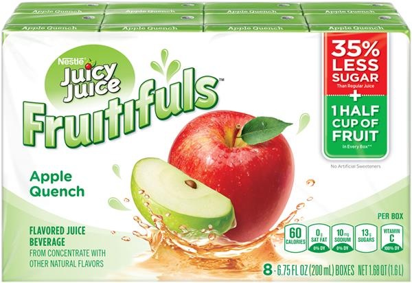 slide 1 of 4, Juicy Juice Flavored Juice Beverage, Apple Quench - 8 ct, 8 ct; 6.75 fl oz