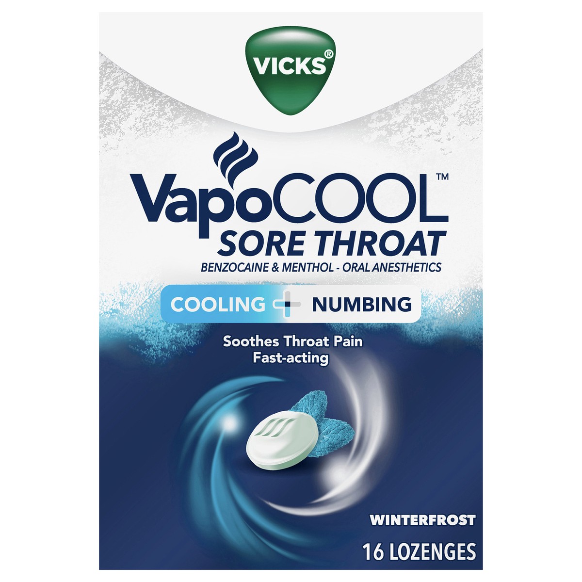 slide 1 of 3, Vicks VapoCOOL Sore Throat Lozenges - 16ct, 16 ct