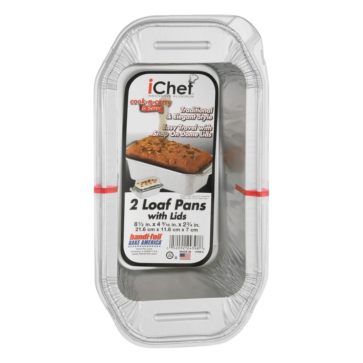slide 5 of 11, iChef Handi-foil Ichef Loaf Pan With Lid, 2 ct