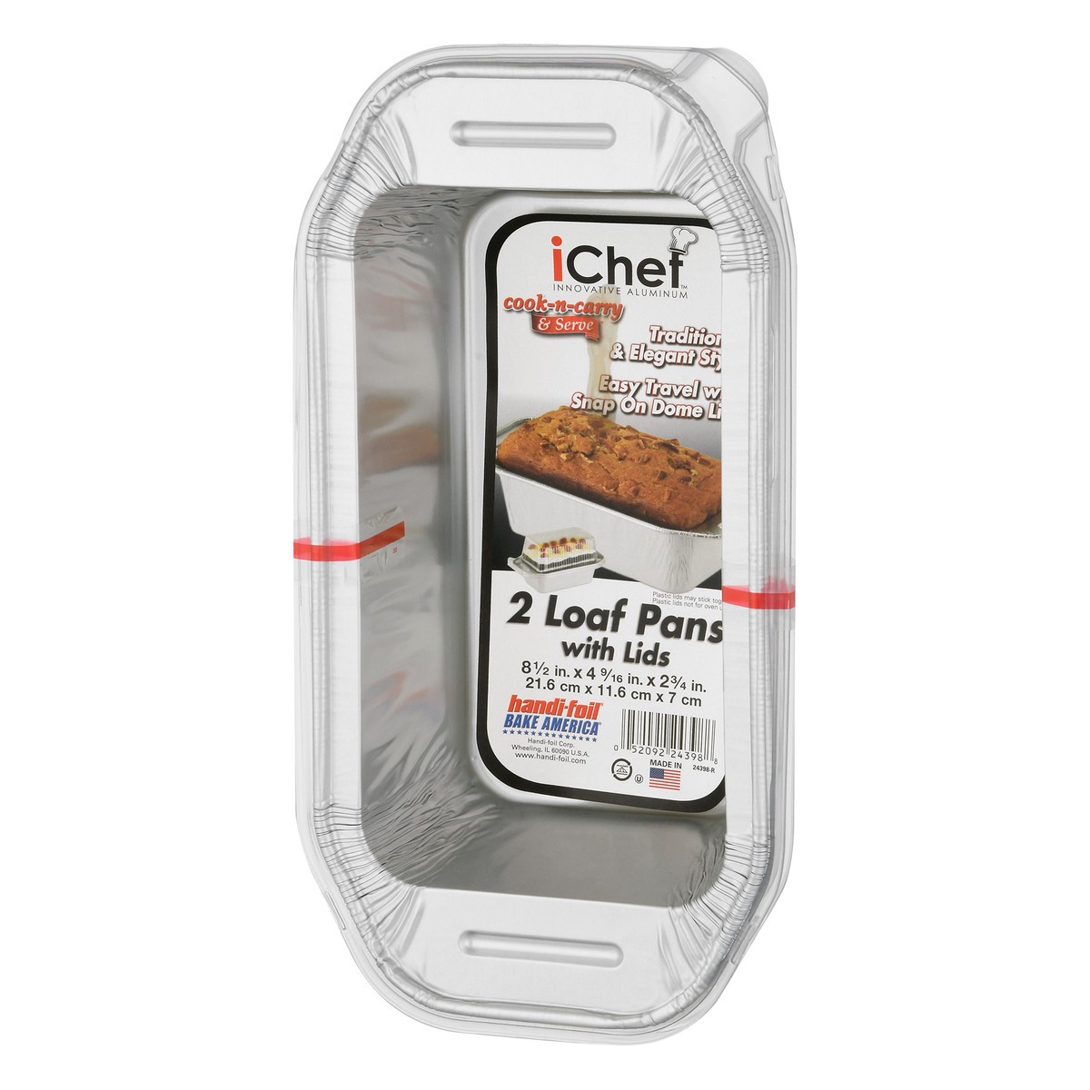 slide 6 of 11, iChef Handi-foil Ichef Loaf Pan With Lid, 2 ct