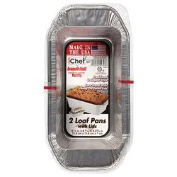 Handi-foil iChef Loaf Pans with Lids 2 Each