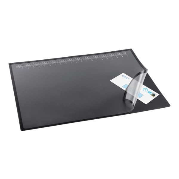 slide 2 of 2, Realspace Tab Lift-Top Desk Pad, Black/Clear, 1 ct