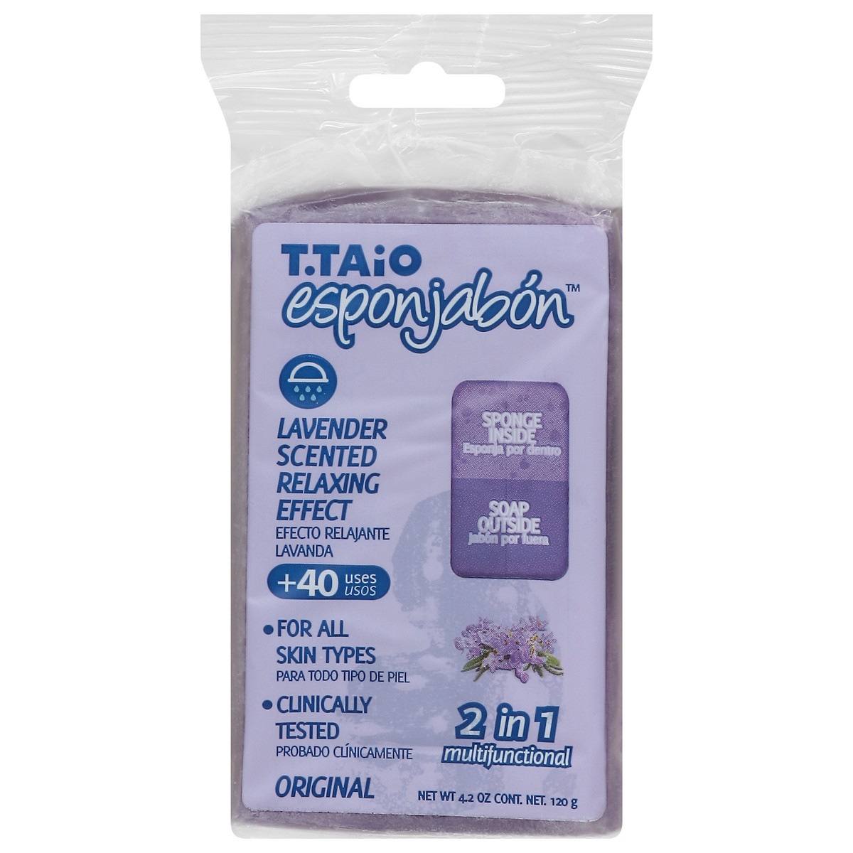 slide 4 of 13, T Taio Original 2 in 1 Multifunctional Lavender Scented More Than a Soap 4.2 oz, 1 ct