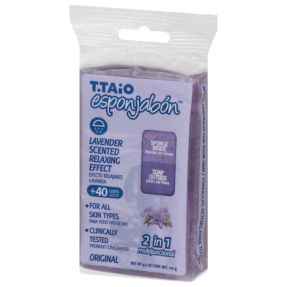 slide 5 of 13, T Taio Original 2 in 1 Multifunctional Lavender Scented More Than a Soap 4.2 oz, 1 ct