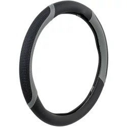 Custom Accessories Super Sport Grip Steering Wheel Cover - Black/Gray