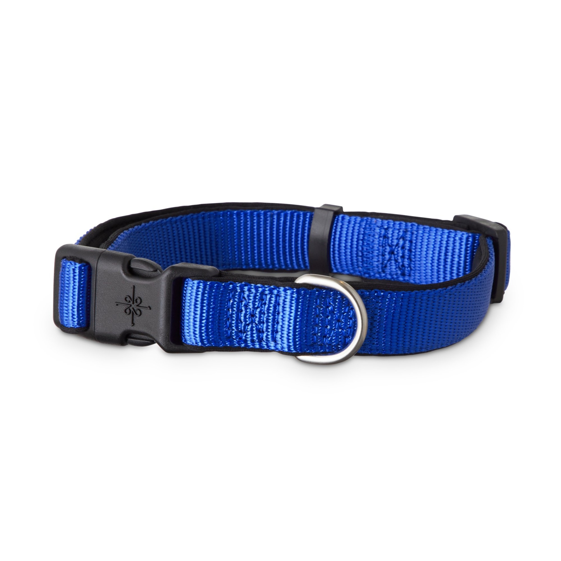 slide 1 of 1, Good2Go Blue Neoprene Padded Dog Collar, MED