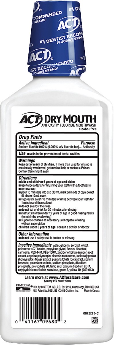 slide 6 of 7, ACT Total Care Dry Mouth Rinse, 18 oz