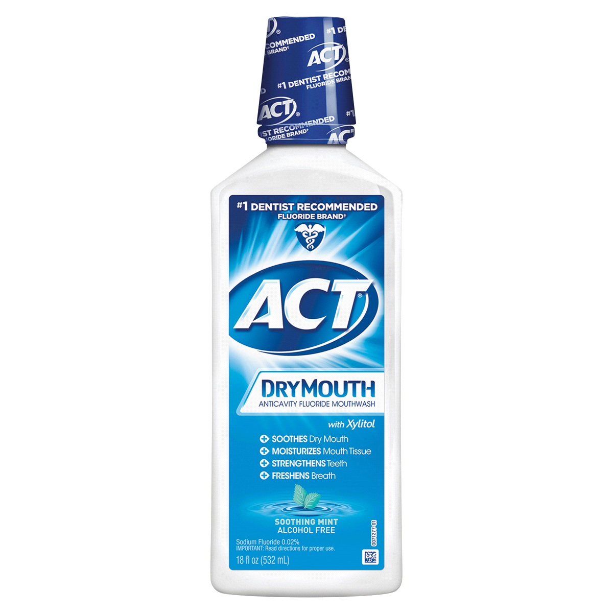 slide 1 of 1, ACT Total Care Dry Mouth Rinse, 18 oz