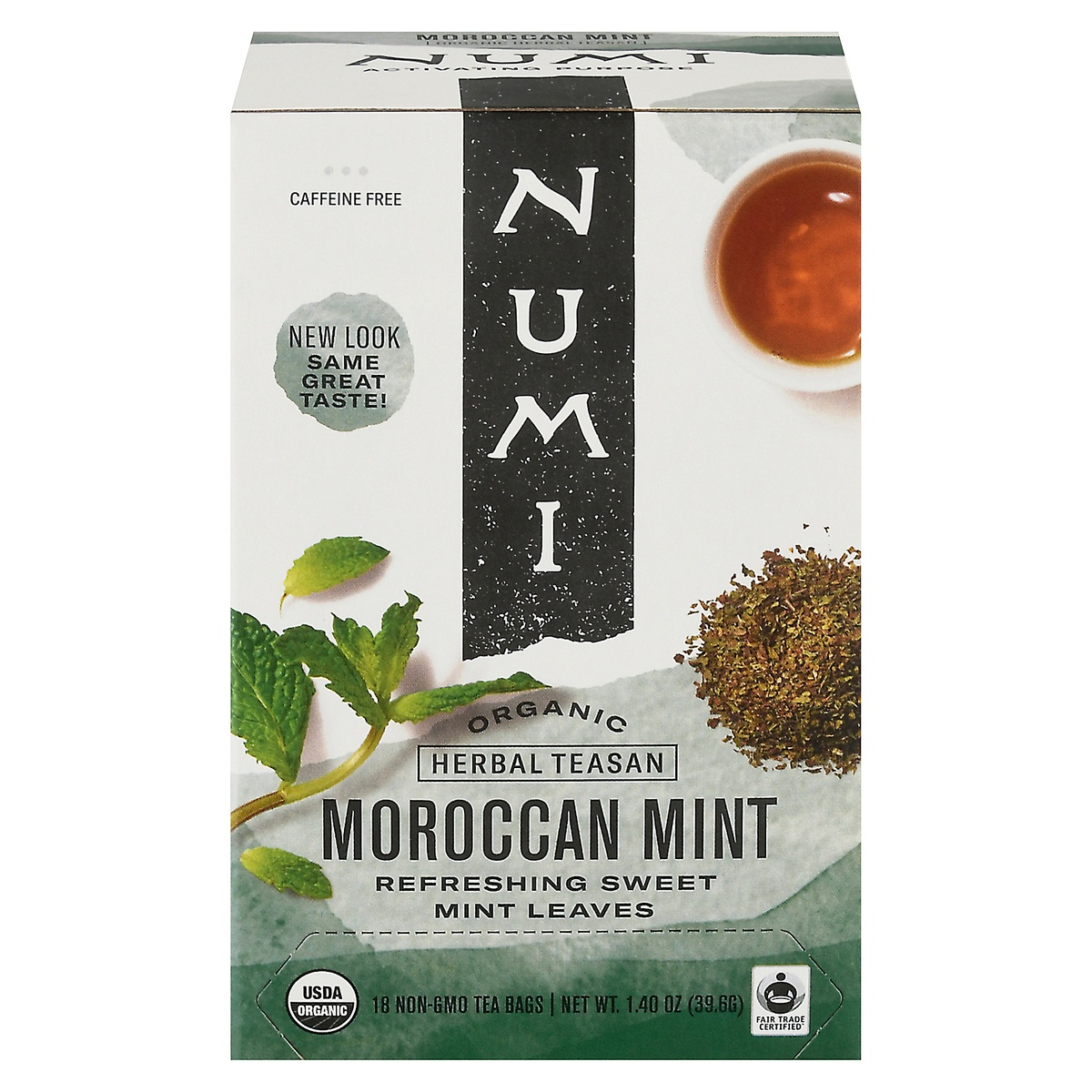 slide 1 of 1, Numi Organic Moroccan Mint Tea, 18 ct