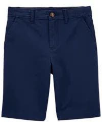 Carter's Kid Blue Flat-Front Shorts - Size 4