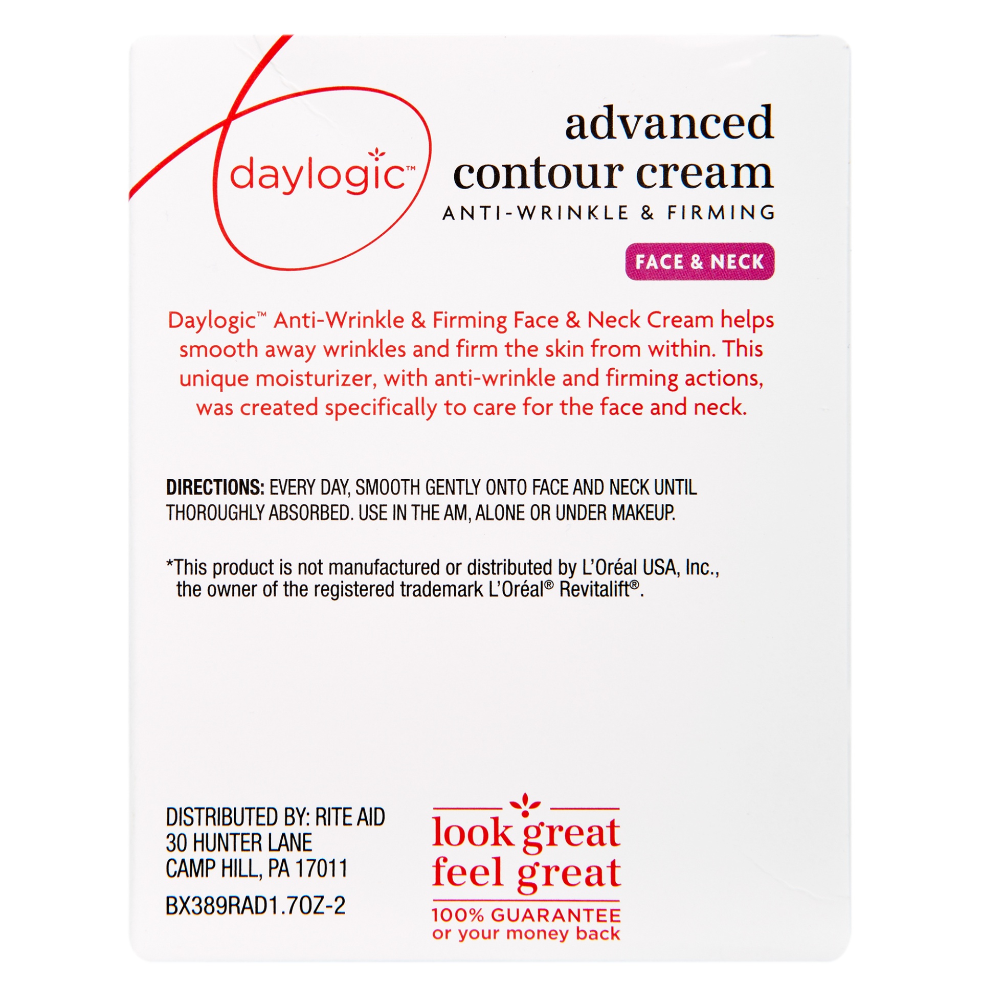 slide 3 of 5, Daylogic Advanced Contour Face And Neck Cream, 1.7 oz