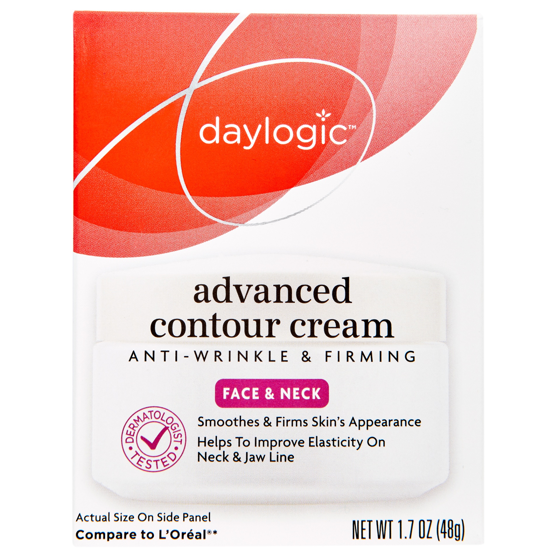 slide 1 of 5, Daylogic Advanced Contour Face And Neck Cream, 1.7 oz