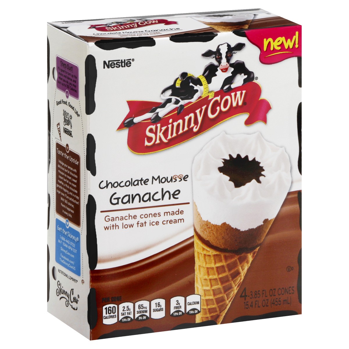 slide 2 of 4, Skinny Cow Ice Cream Cones 4 ea, 4 ct