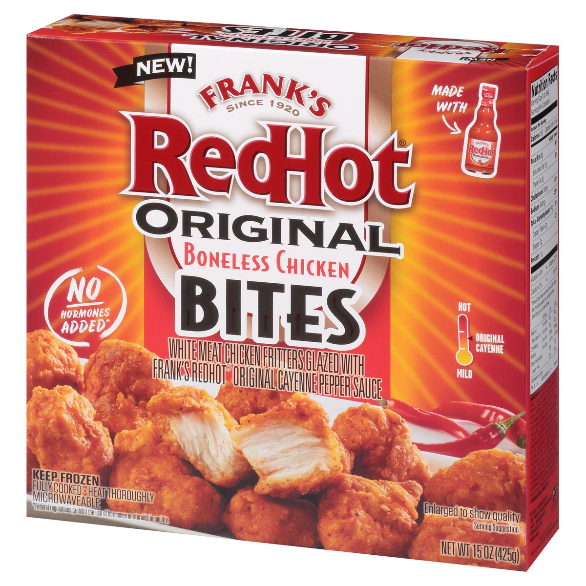 slide 8 of 11, Frank's RedHot Frozen Chicken Bites - Original, 15 oz