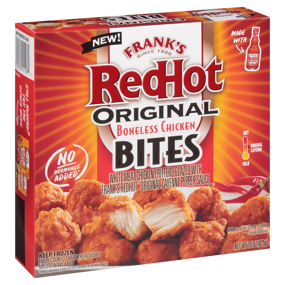 slide 6 of 11, Frank's RedHot Frozen Chicken Bites - Original, 15 oz