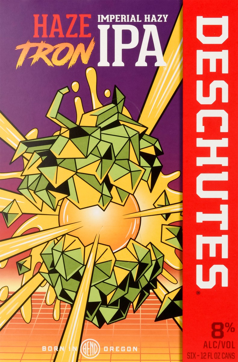 slide 4 of 9, Deschutes Imperial Hazy IPA Haze Tron Beer 6 - 12 fl oz Cans, 6 ct; 12 oz