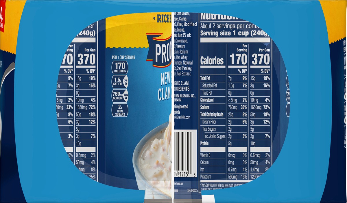 slide 6 of 9, Progresso Rich & Hearty, New England Clam Chowder Soup, 18.5 oz., 4 Pack, 4 ct