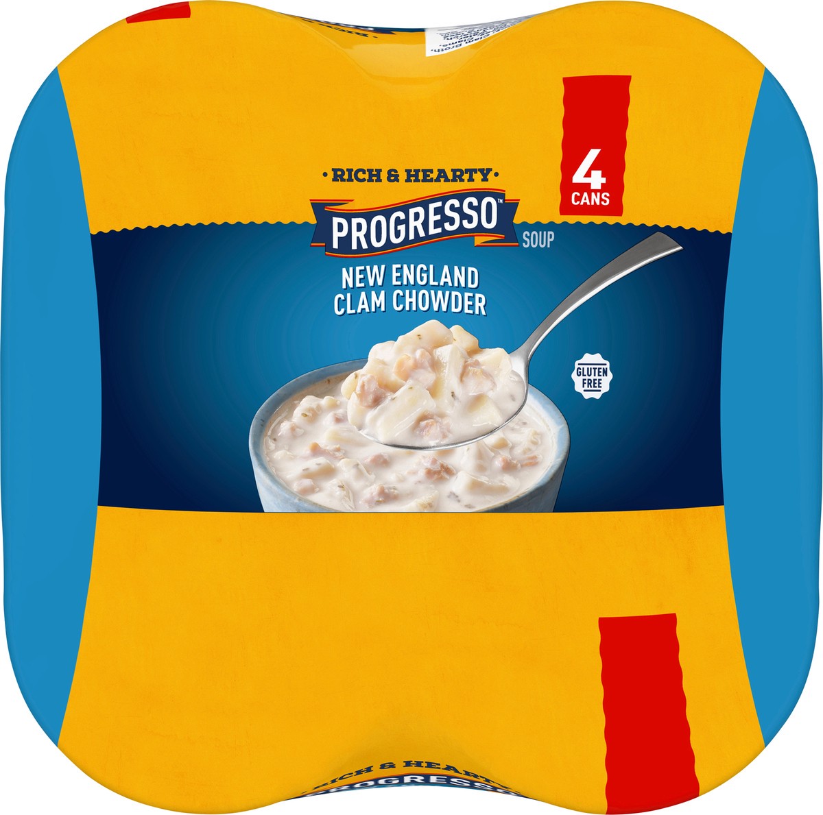 slide 3 of 9, Progresso Rich & Hearty, New England Clam Chowder Soup, 18.5 oz., 4 Pack, 4 ct