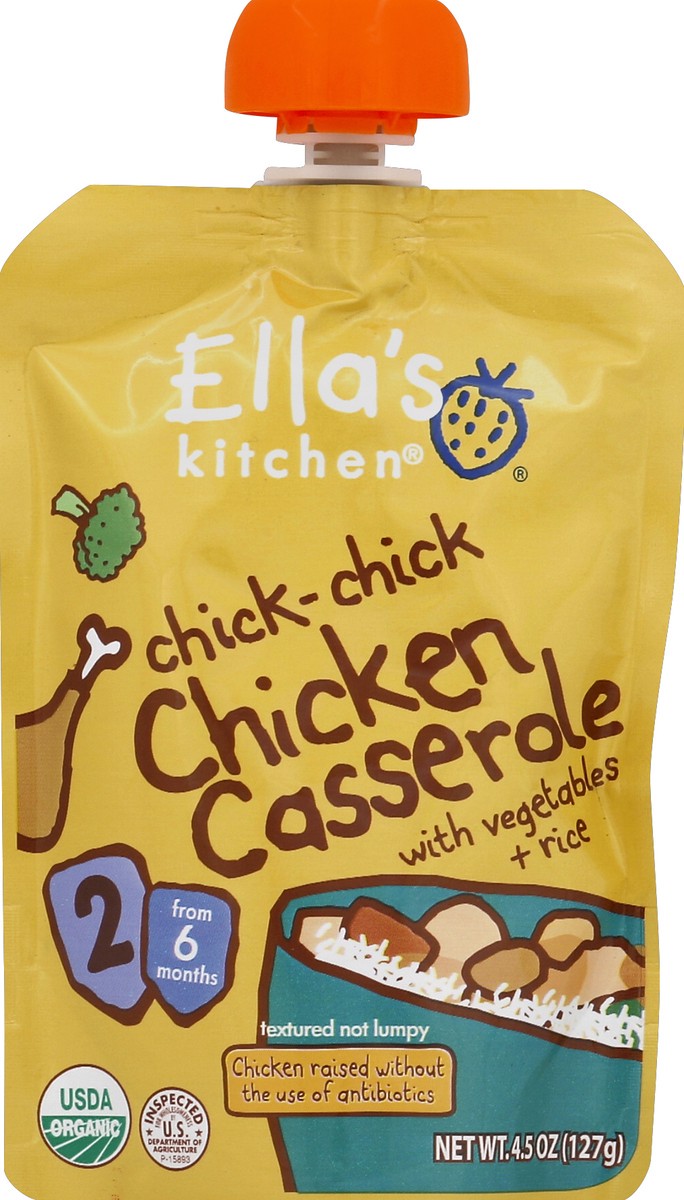 slide 5 of 6, Ella's Kitchen Chick-Chick Chicken Casserole 4.5 oz, 4.5 oz