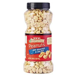 H-B Select Ingredients Dry Roasted and Salted Peanuts - 16 oz