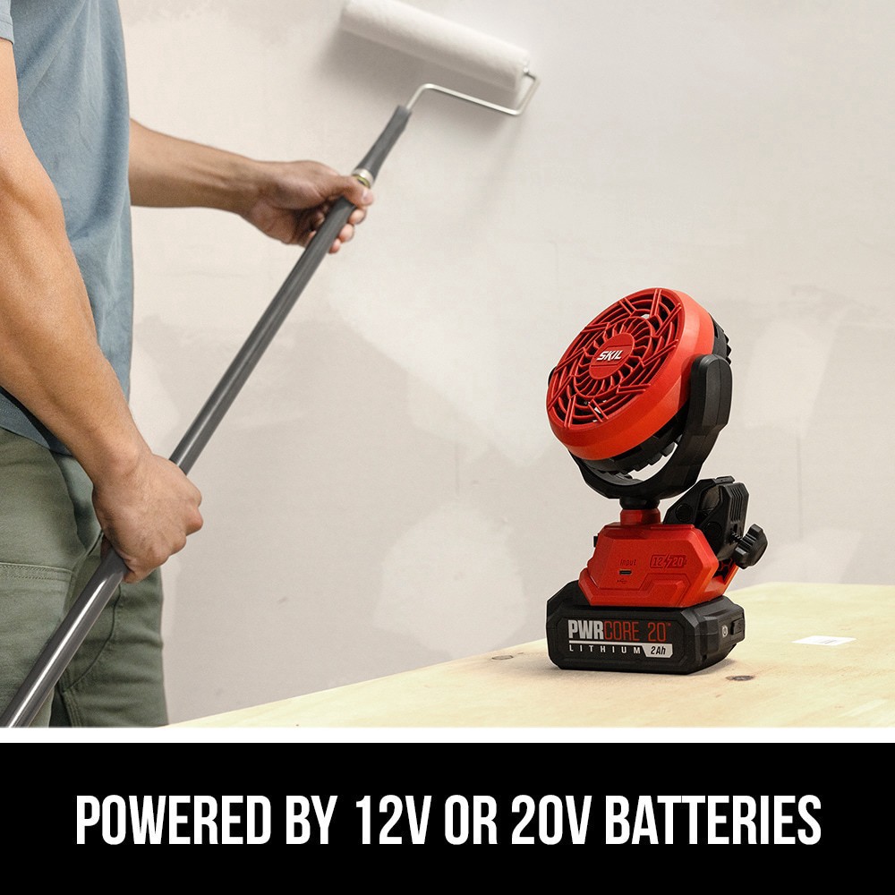 slide 4 of 6, SKIL 12V/20V BL 4-In Clamp Fan - Bare Tool Only, 1 ct