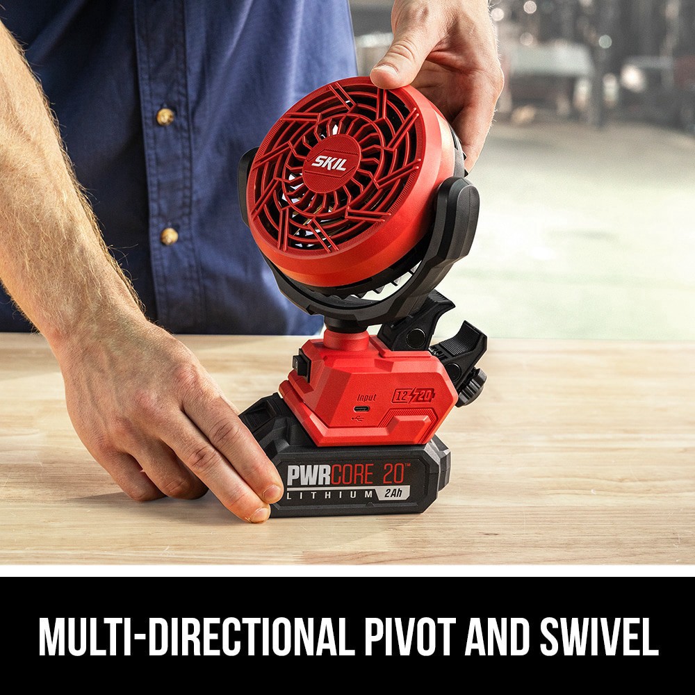 slide 5 of 6, SKIL 12V/20V BL 4-In Clamp Fan - Bare Tool Only, 1 ct