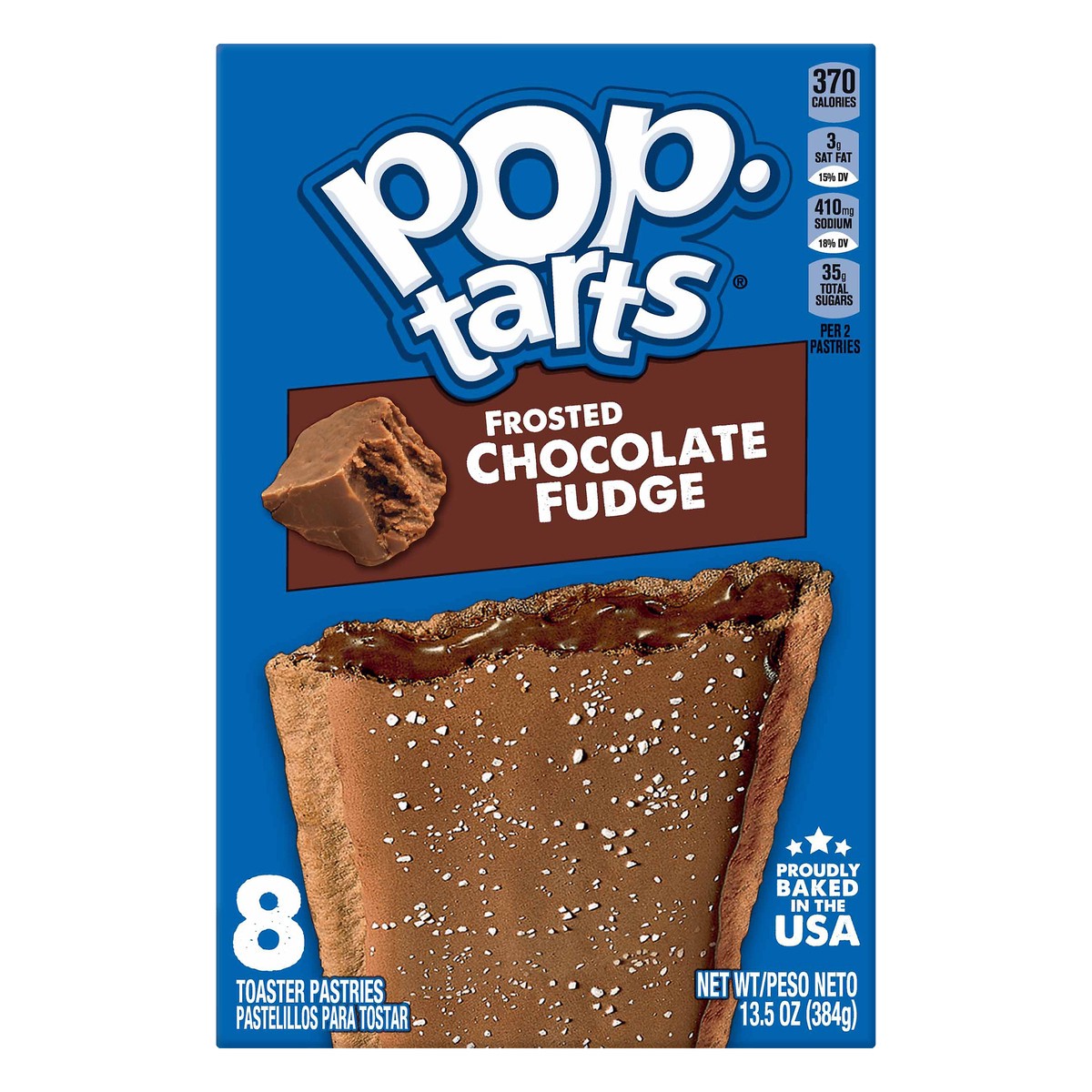 slide 1 of 5, Pop-Tarts Toaster Pastries, Frosted Chocolate Fudge, 13.5 oz, 8 Count, 13.5 oz