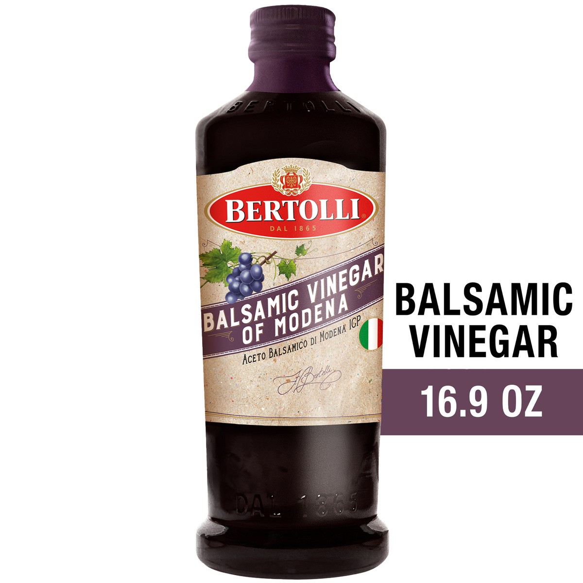 slide 1 of 9, Bertolli Balsamic Vinegar of Modena, 16.9 fl oz, 16.9 fl oz