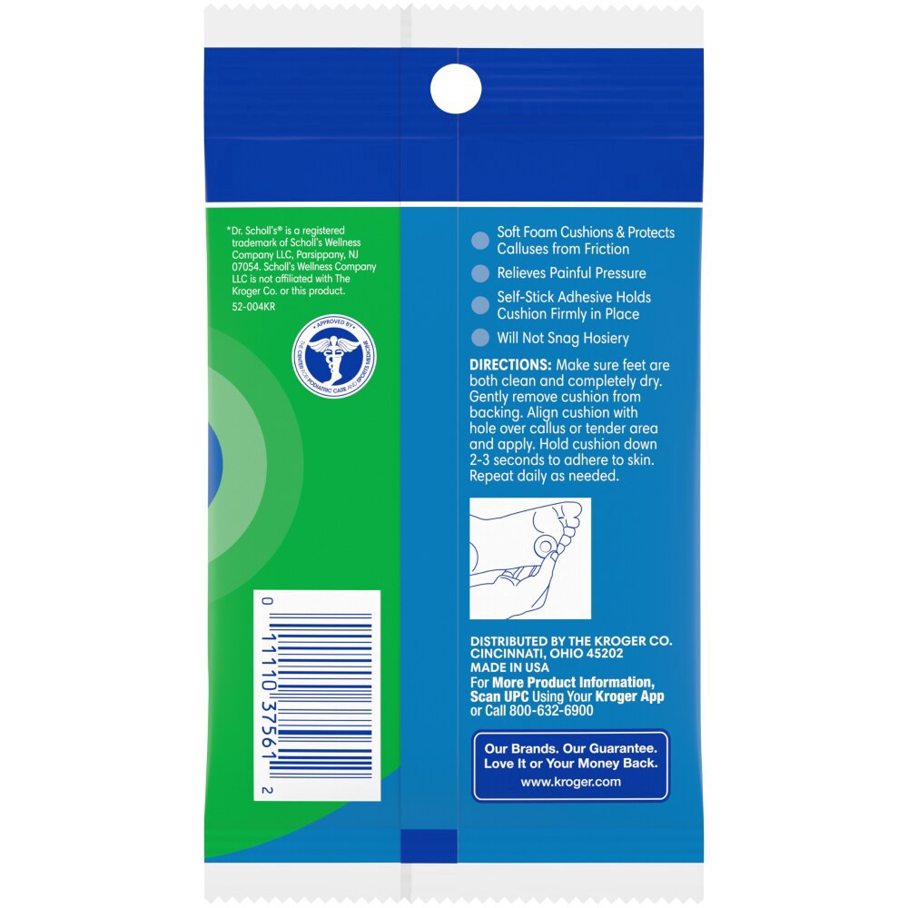 slide 2 of 2, Kroger Callus Cushions, 6 ct