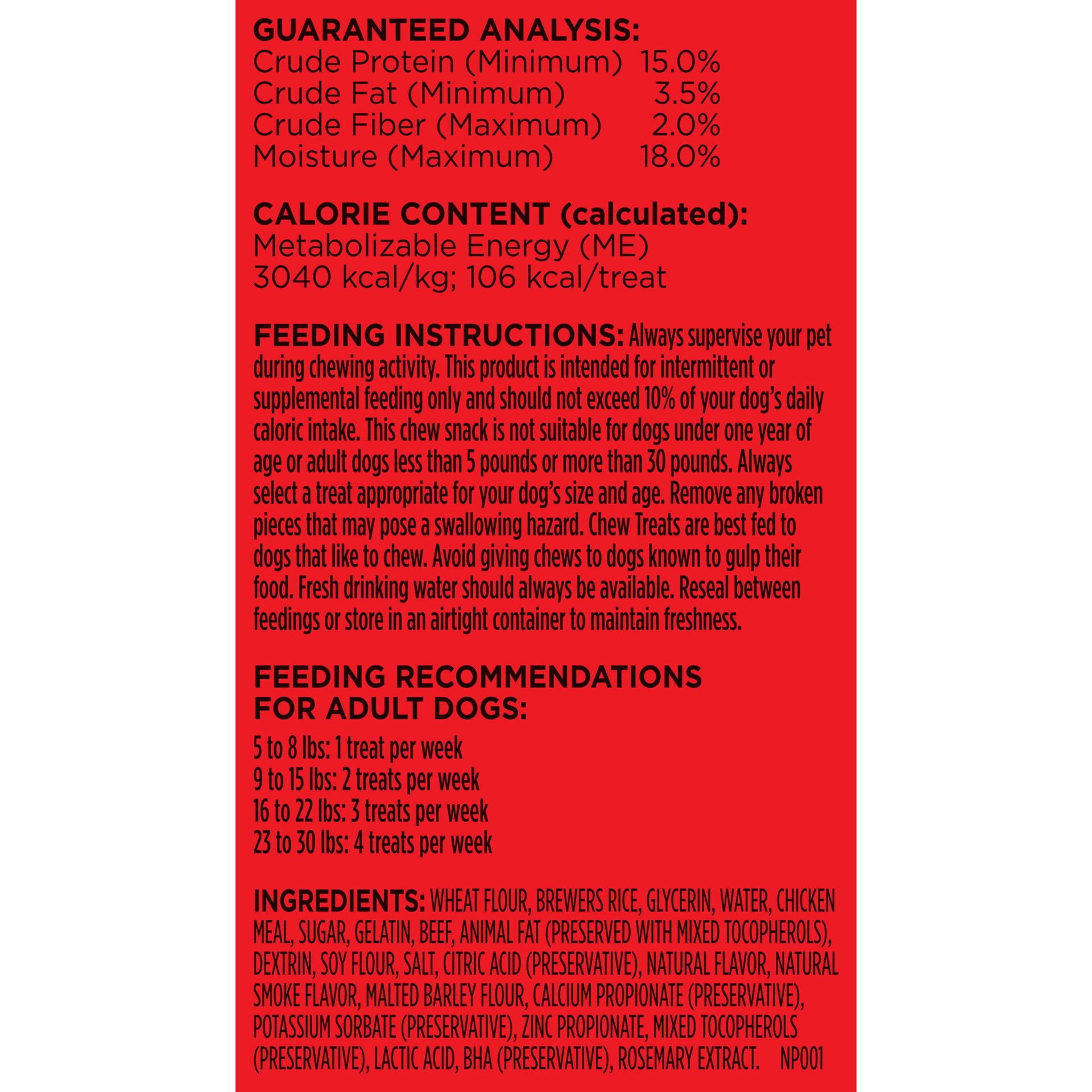 slide 4 of 9, Milk-Bone Mini Comfort Chews, Dog Chews with Unique Chewy Texture and Real Beef, 22.2 Oz. Bag of 18 Chews, 18 ct