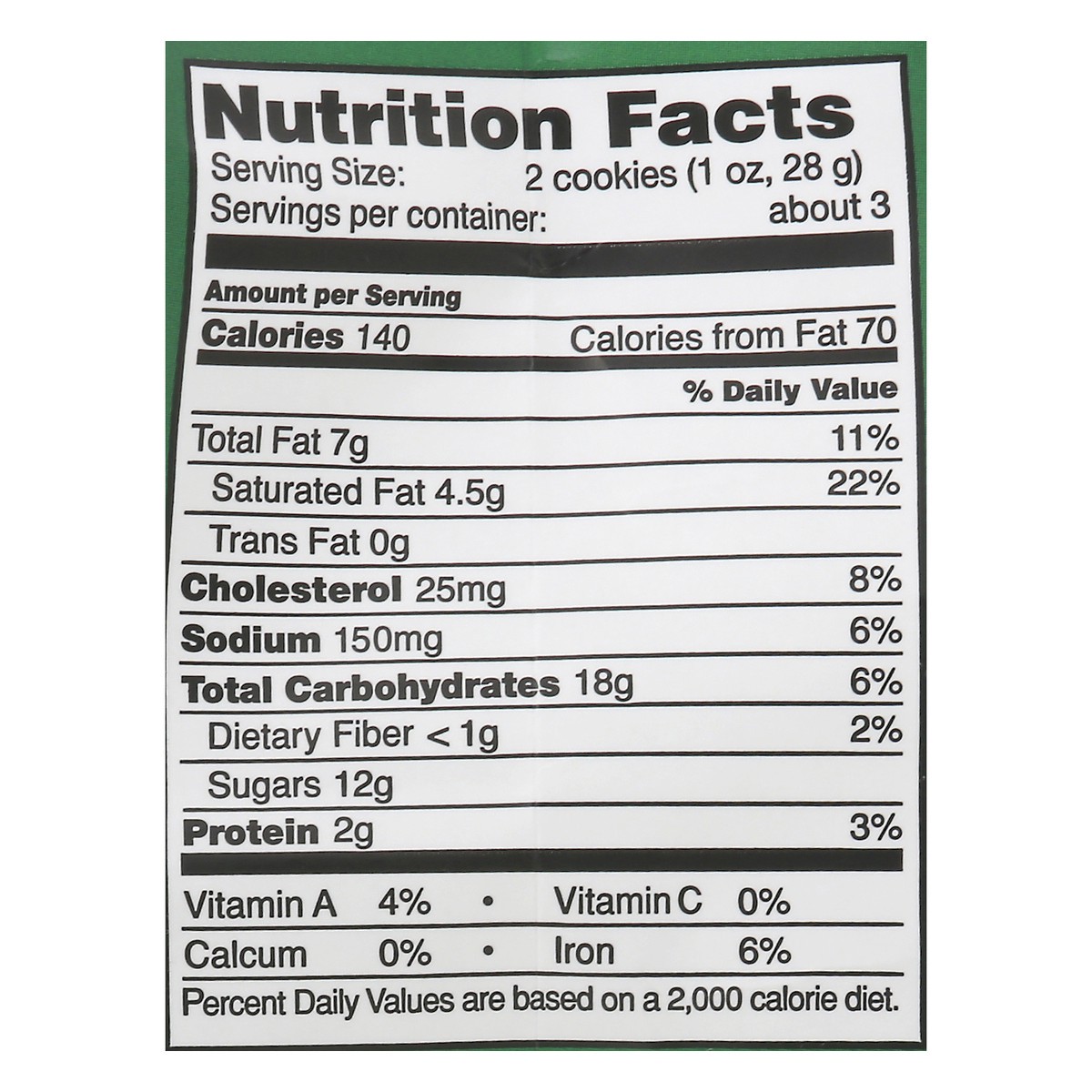 slide 6 of 13, Tate's Bake Shop Chocolate Chip Cookies, 3.5 oz, 3.5 oz