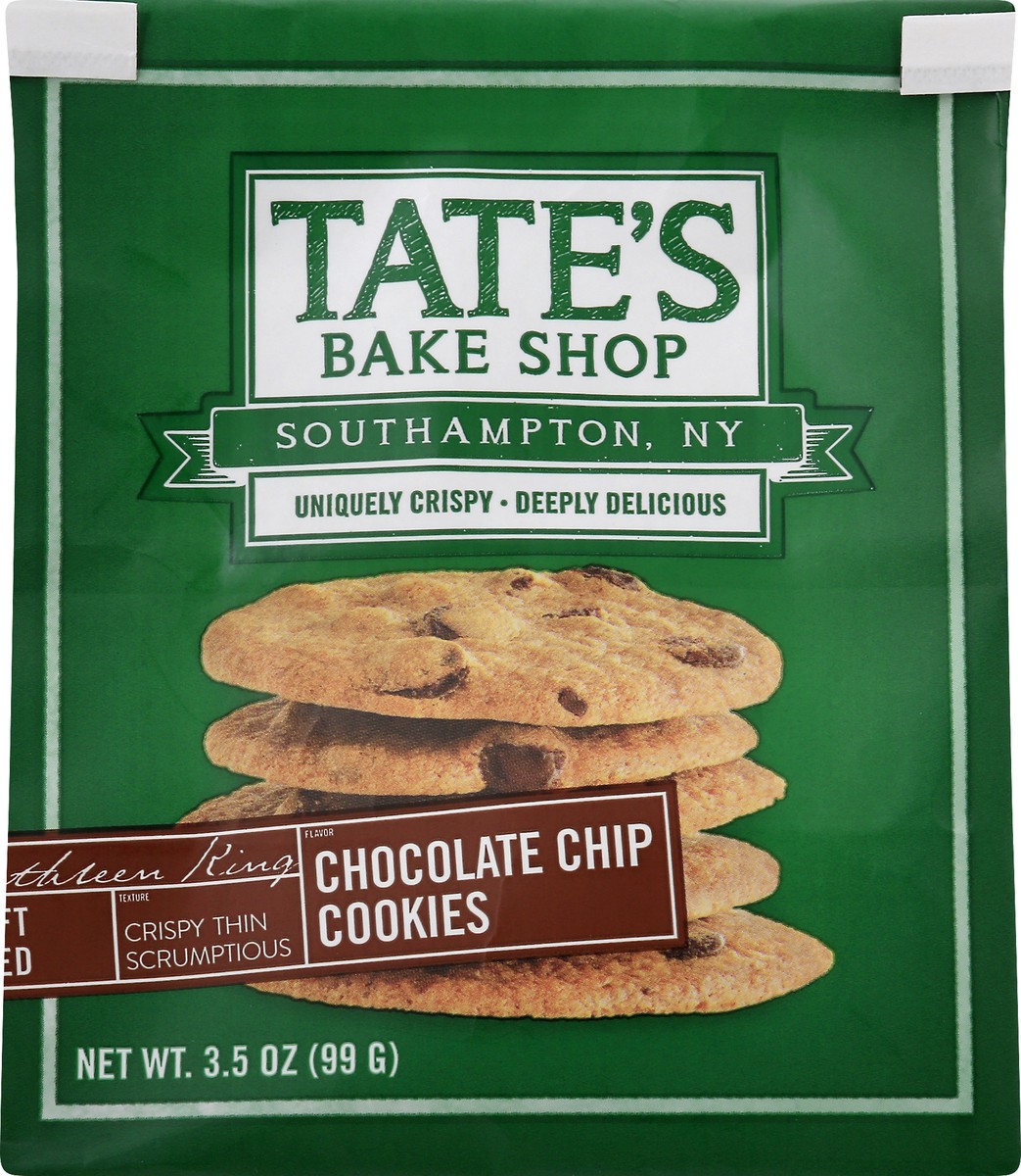 slide 2 of 13, Tate's Bake Shop Chocolate Chip Cookies, 3.5 oz, 3.5 oz