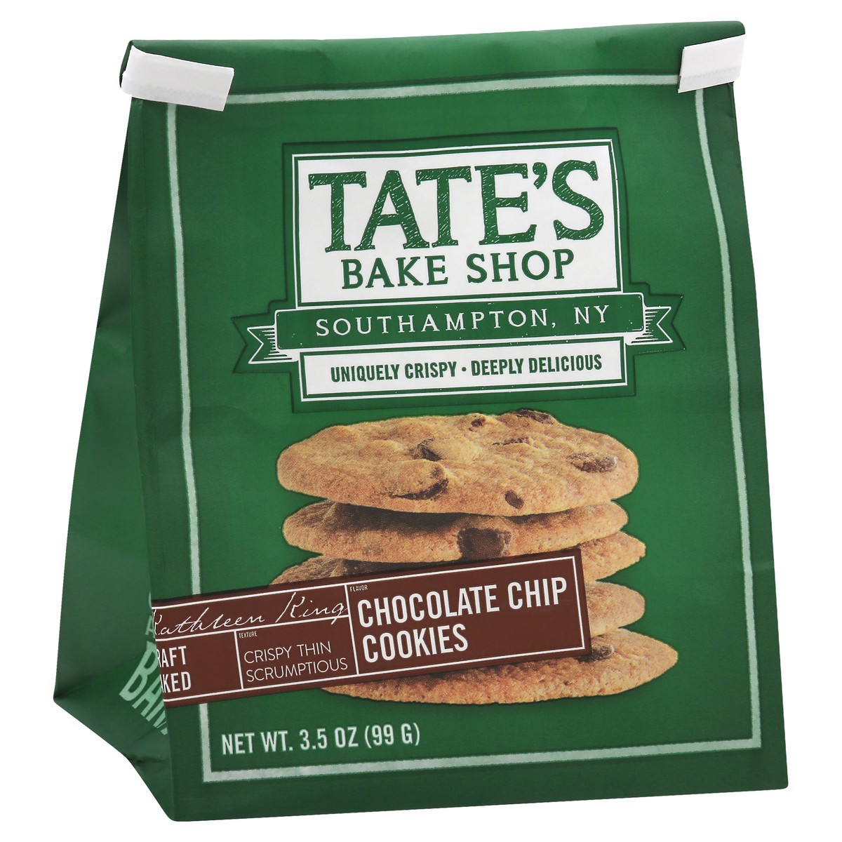 slide 11 of 13, Tate's Bake Shop Chocolate Chip Cookies, 3.5 oz, 3.5 oz